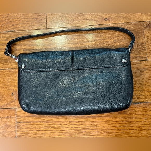 Coach Ashley Black Leather Wristlet Clutch Wallet Preowned - Picture 5 of 9